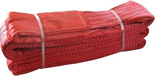 MMXX hijsband, draagvermogen 5000 kg, 6 m lang, rood, 150 mm breed, 12127