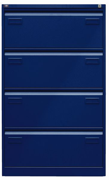 Bisley LIGHT archiefkast, dubbelspoors, 4 lades HR, oxford blauw, CDF4639