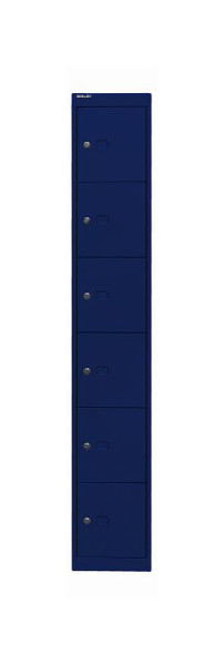 Bisley Office locker, 1 vak, 6 vakken, oxford blauw, CLK126639